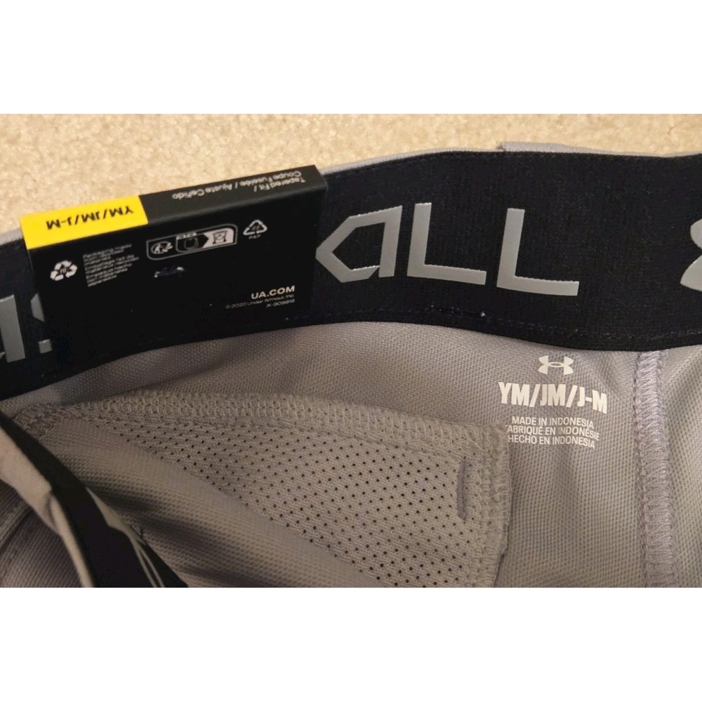 Under Armour Utility Baseball Pant Youth Boys Med Gray NEW pant closed - Picture 7 of 12